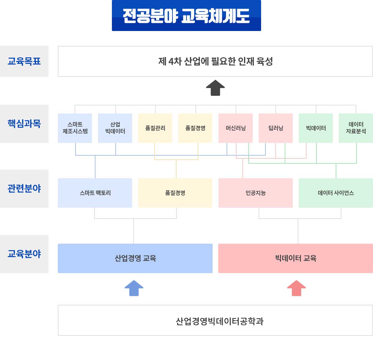 전공분야 교육체계도 이미지